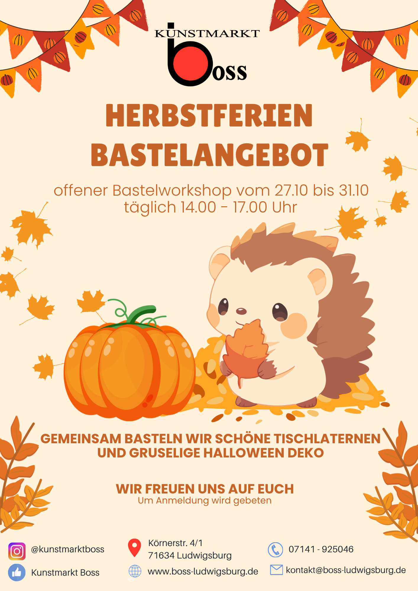Brown and Cream Illustrative Autumn Sale Flyer(2)