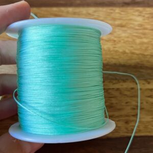 5 Meter Flechtschnur 0,5 mm Durchmesser - aquamarin