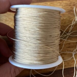 5 Meter Flechtschnur 0,5 mm Durchmesser - beige