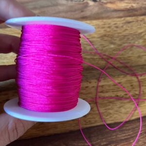 5 Meter Flechtschnur 0,5 mm Durchmesser - magenta