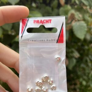 Kaschierperle silberfb. 4 mm 10 Stück