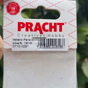 Metallic-Perle silberfb. 2mm