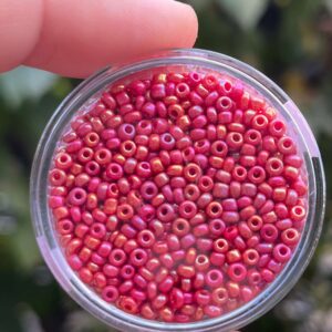 Rocailles 2,6mm rosa AB glanz