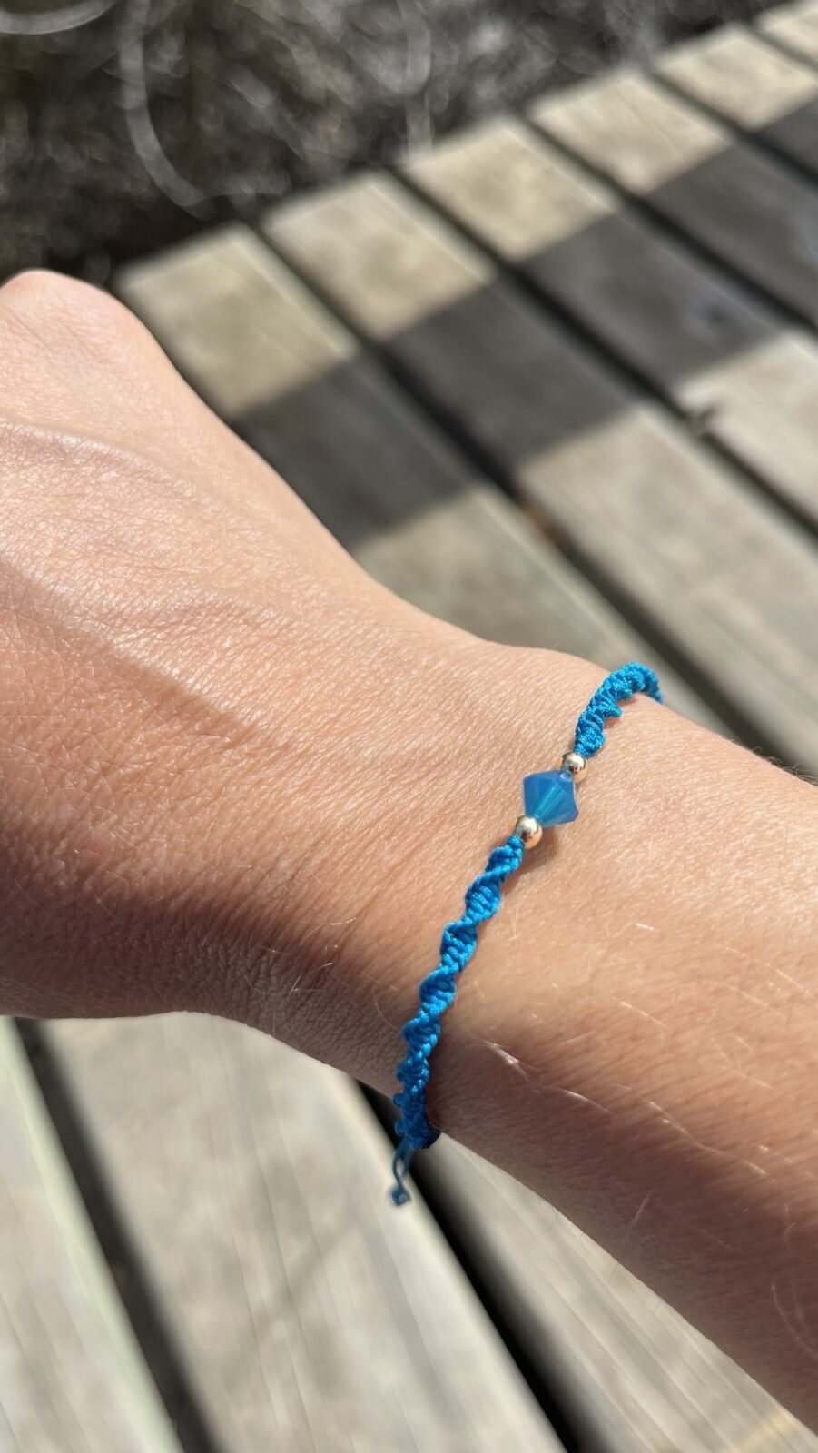 Set Armband türkis mit Swarovski Glasschliffperle