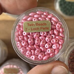 Twin Bead / 2 - Loch Perle rosa