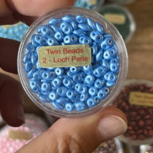 Twin Bead / 2 - Loch Perle aqua