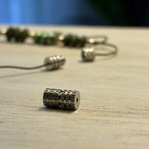 Schraubverschluss platinfarben 6x4mm