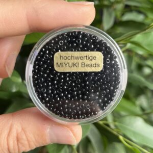 hochwertige japanische Miyuki Rocailles 2,2mm black