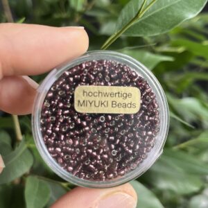 hochwertige japanische Miyuki Rocailles 2,2mm silverlined amethyst