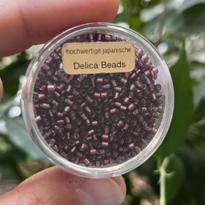 hochwertige japanische Delica Beads 2,2 mm silbereinzug amethyst