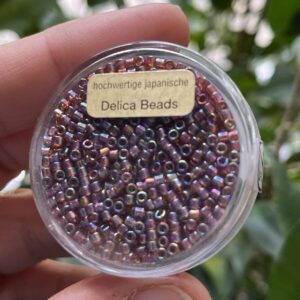 hochwertige japanische Delica Beads 2,2 mm braun AB